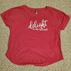 Women's Delight In The Lord Tshirt